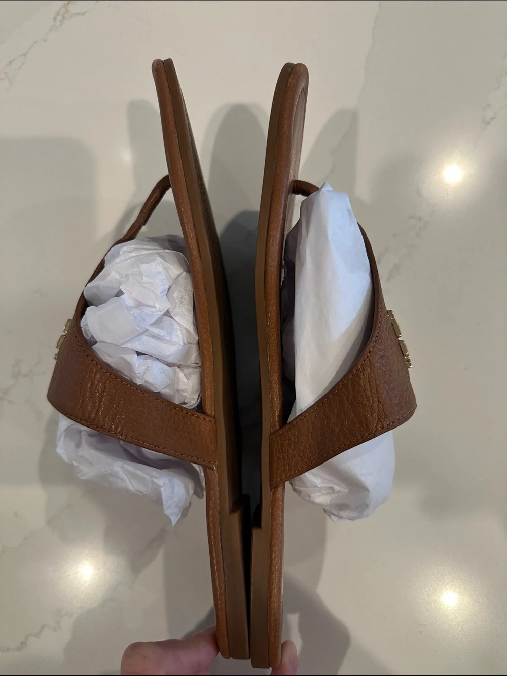 Tory Burch Jolie Thong Sandals (Ivory) Size 9